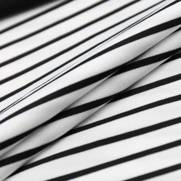 yarn dyed striped jersey fabric