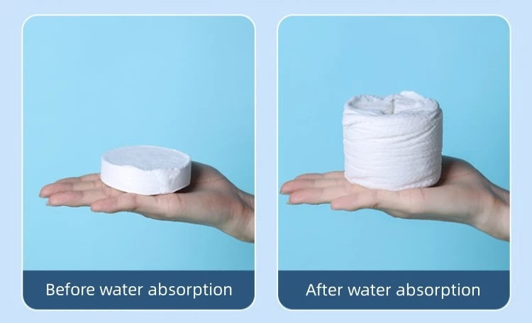 Disposable compressed bath towel 1